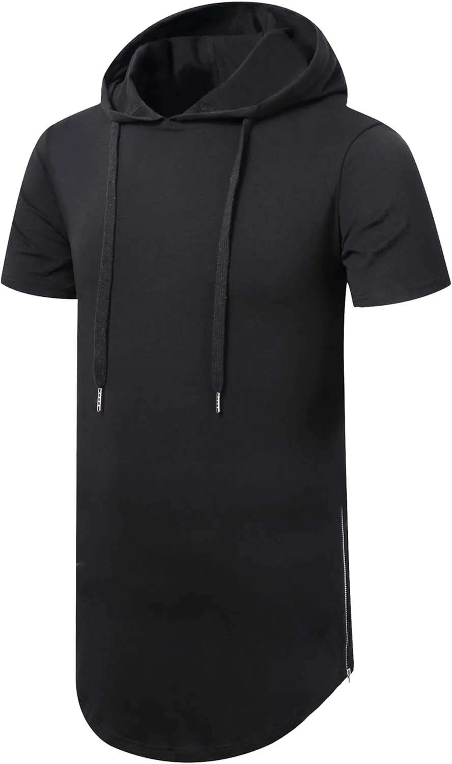 Aiyino Men's Hipster Hip Hop Longline Pullover Hoodies Shirts