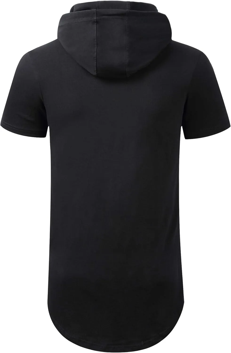 Aiyino Men's Hipster Hip Hop Longline Pullover Hoodies Shirts