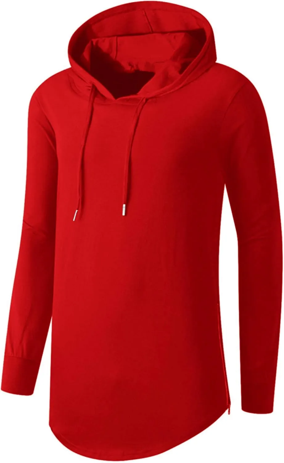 Aiyino Men's Hipster Hip Hop Longline Pullover Hoodies Shirts