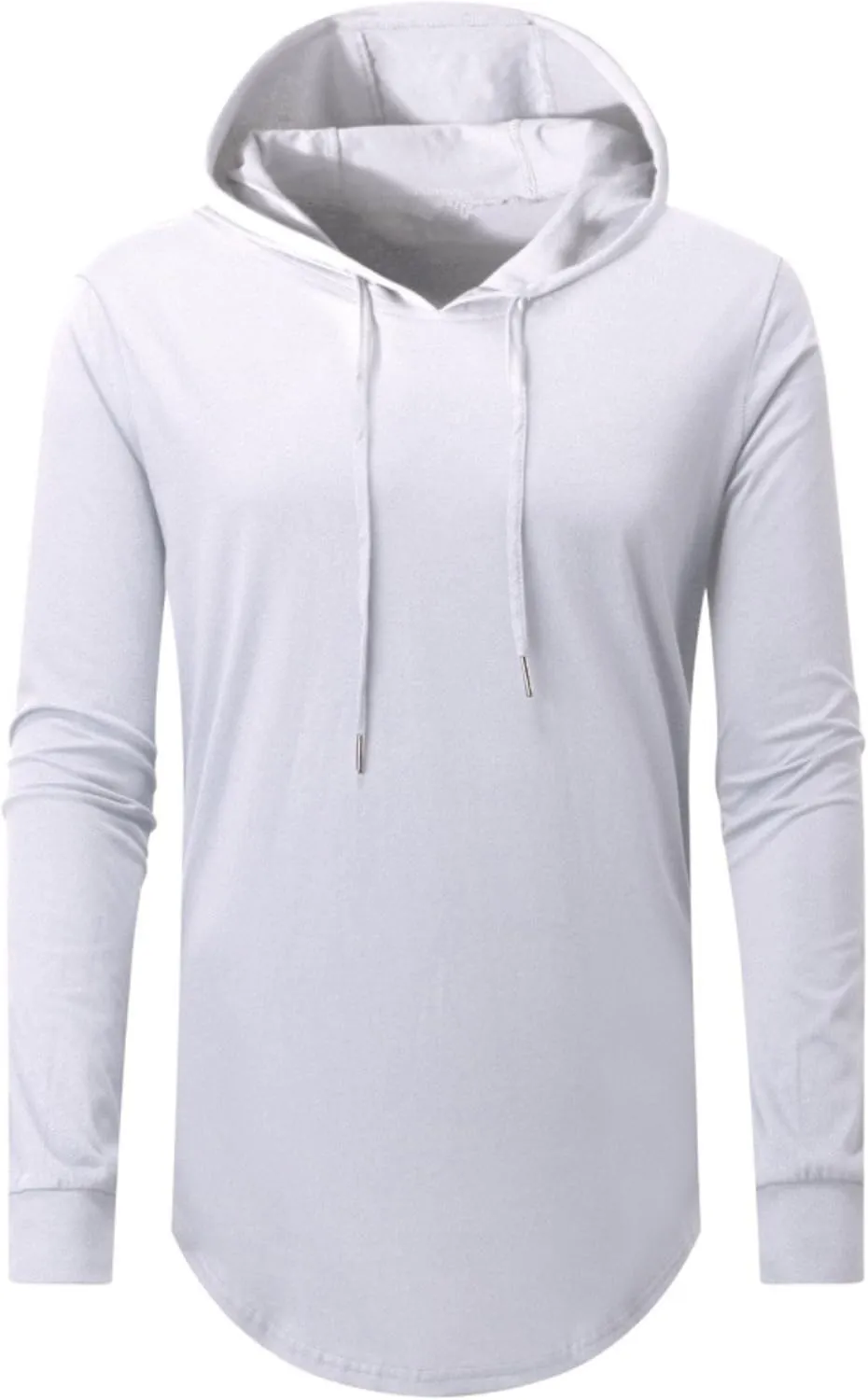 Aiyino Men's Hipster Hip Hop Longline Pullover Hoodies Shirts