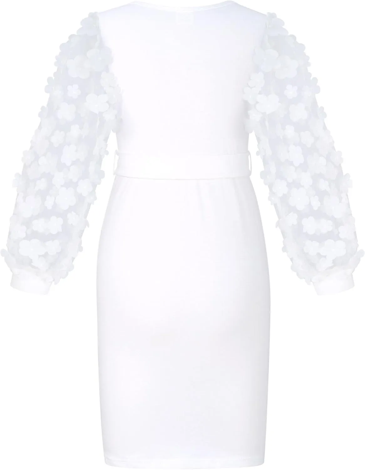 ALISISTER Girls Puff Dress Formal Mesh Sheer Long Sleeve Dresses 7-14 Years