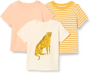 Amazon Essentials Unisex Toddlers and Babies' Short Sleeve T-Shirts, Pack of 3