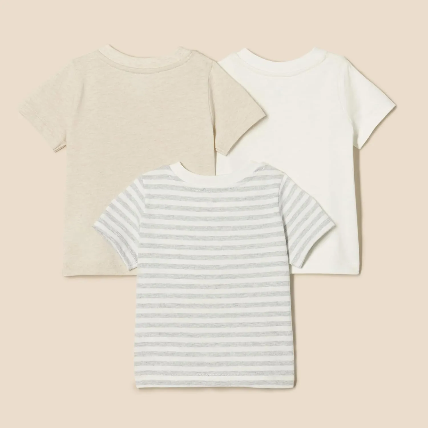 Amazon Essentials Unisex Toddlers and Babies' Short Sleeve T-Shirts, Pack of 3