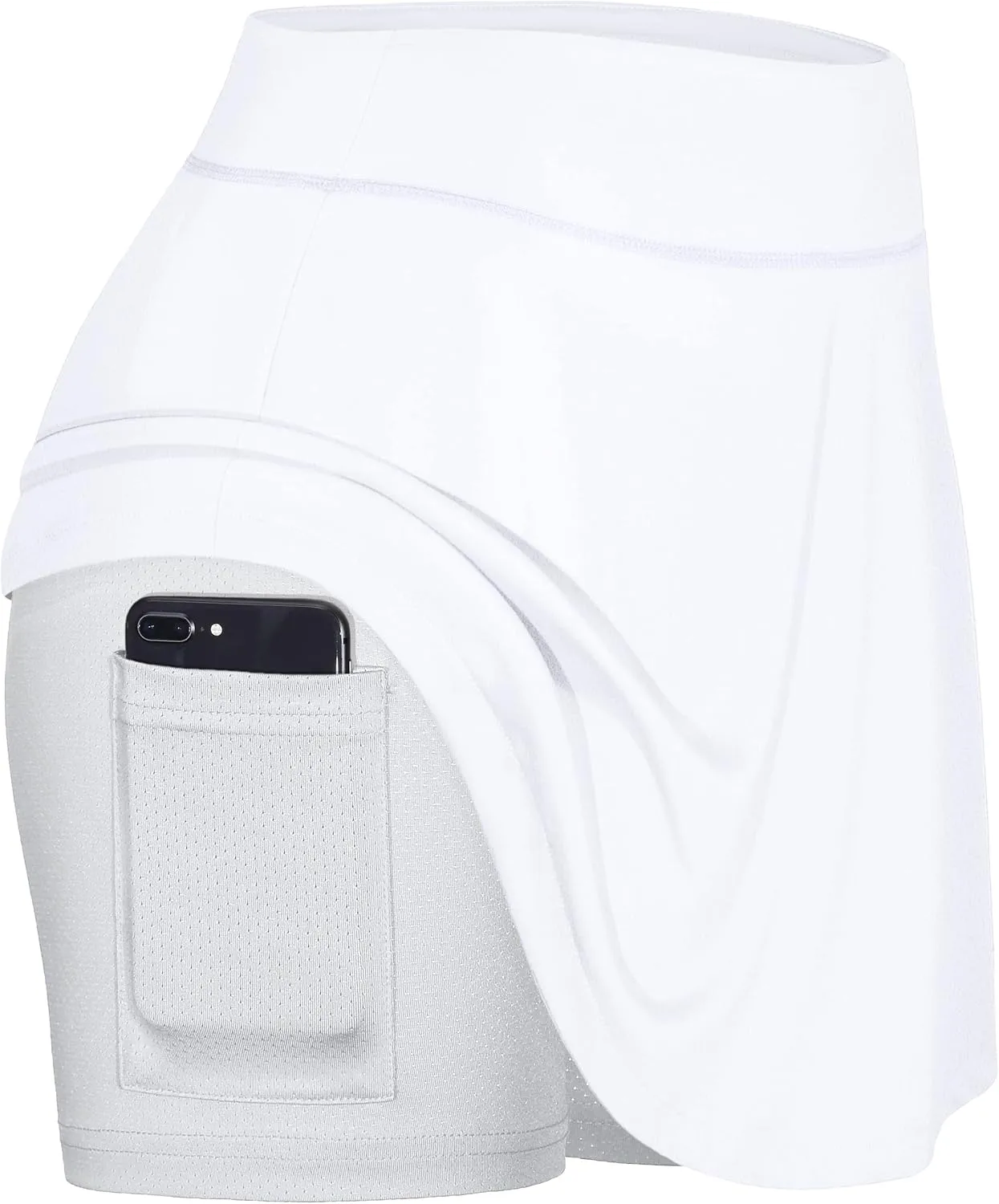 BLEVONH Women's Tennis Skort Active Pleated Skirts with Pocket for Running Golf