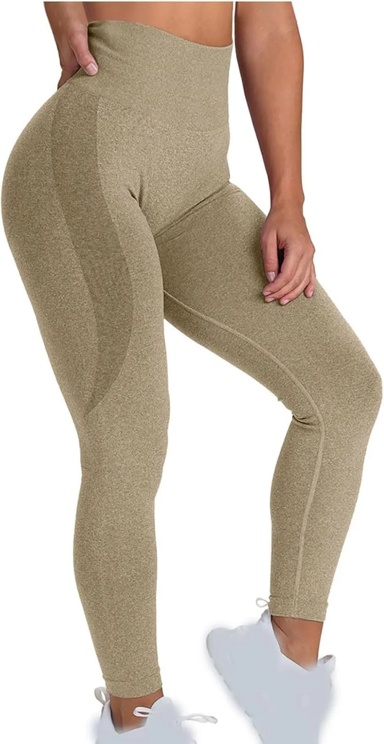 BOXIACEY Compression Leggings for Women 2025 High Waisted Yoga Leggings Tummy Control Workout Leggings Gym Leggings