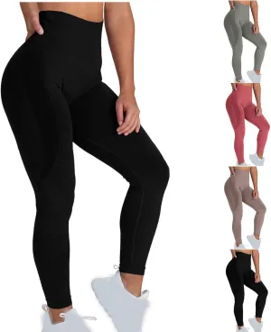 BOXIACEY Compression Leggings for Women 2025 High Waisted Yoga Leggings Tummy Control Workout Leggings Gym Leggings