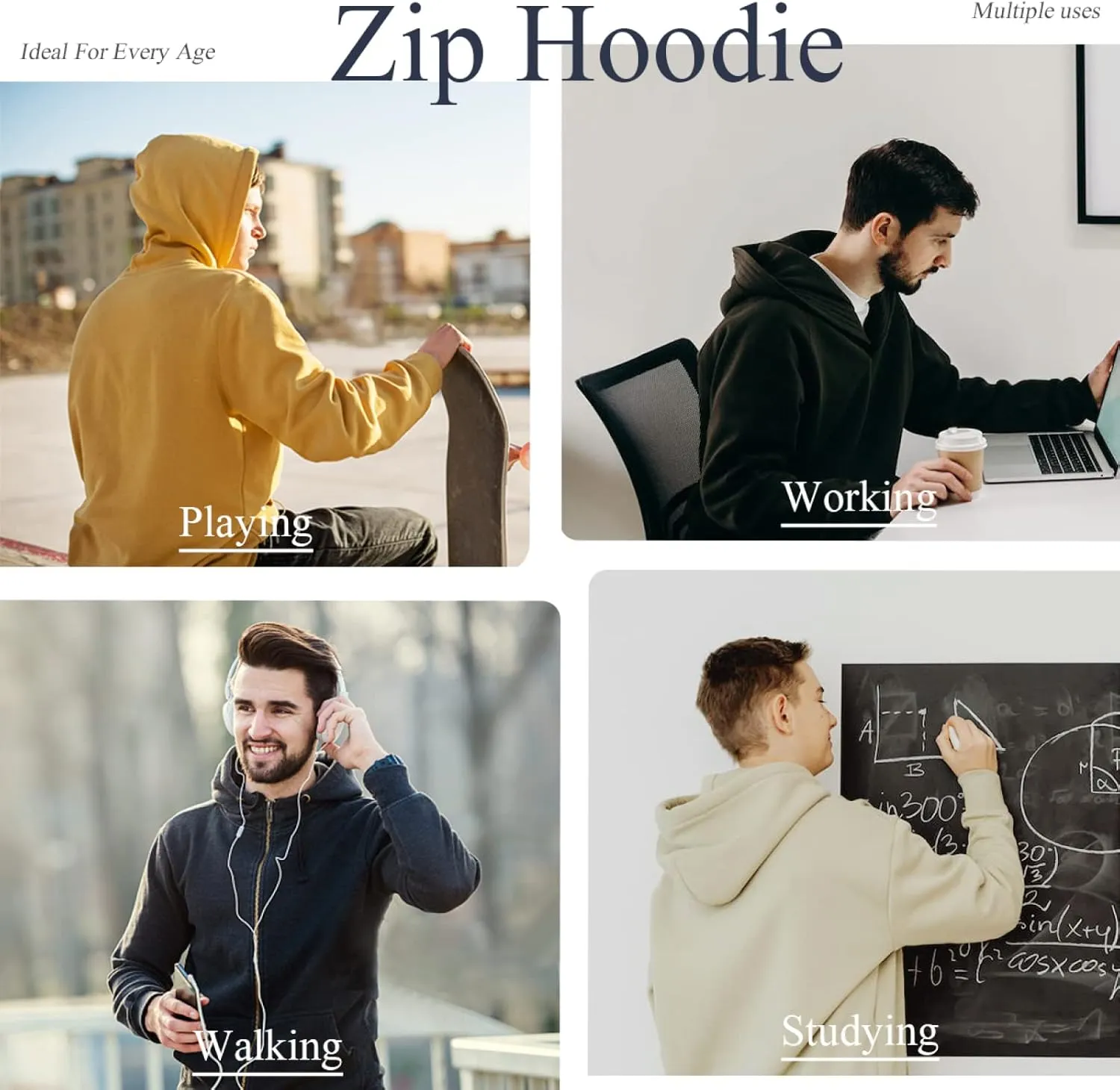 Bulk Custom Zip Up Hoodies Personalized Sweatshirts Unisex Add Your Text Photo Customize Hoodie