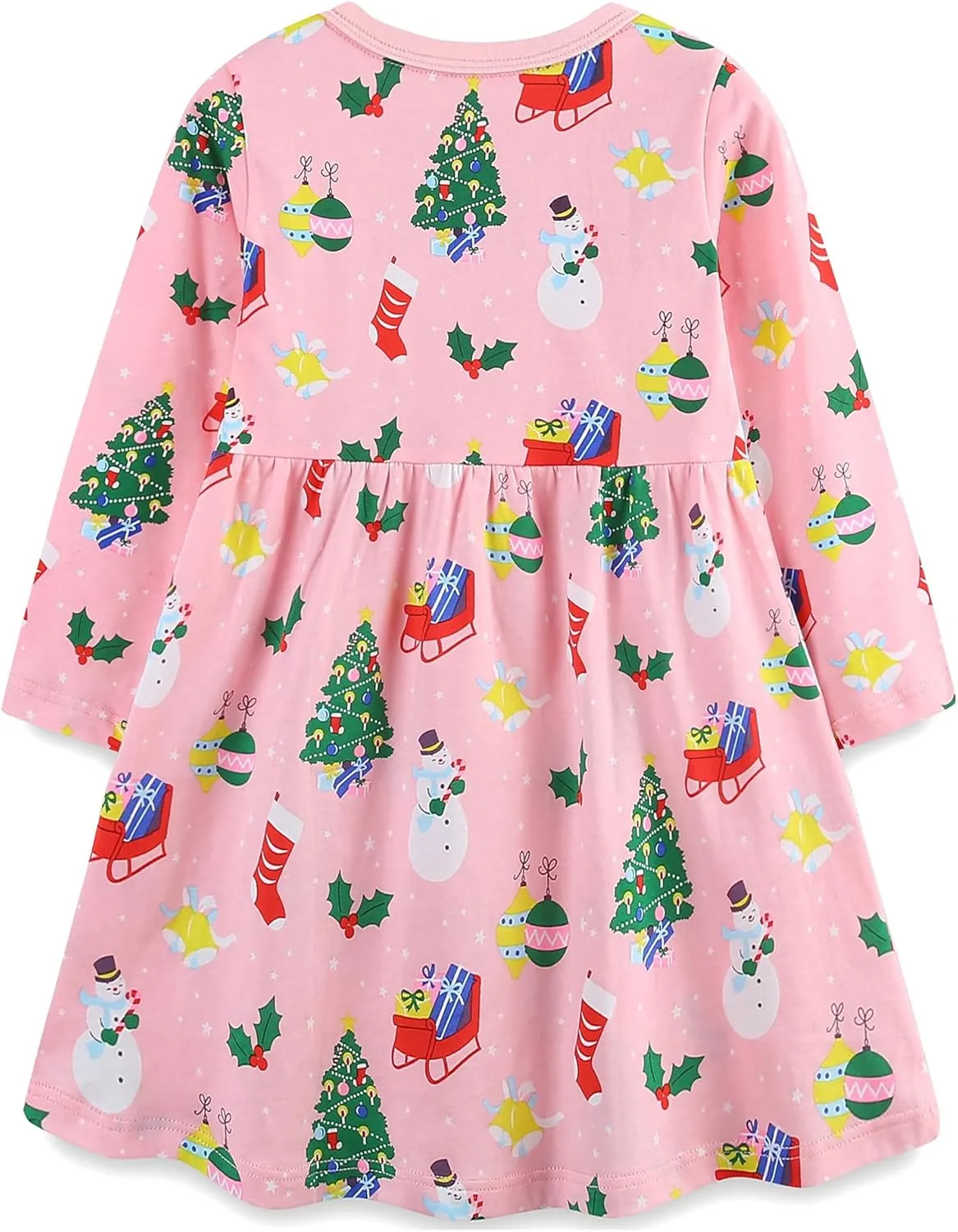 Bumeex Toddler Girl's Long Sleeve Dresses 2-7Y