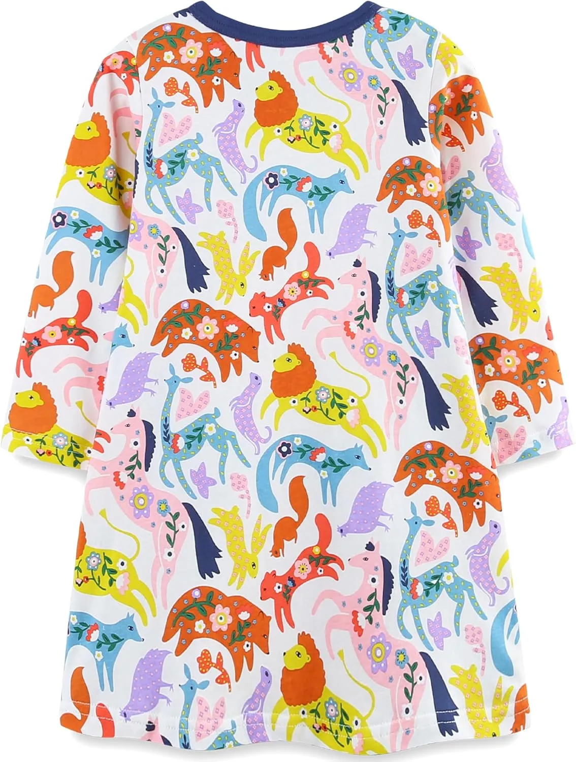 Bumeex Toddler Girl's Long Sleeve Dresses 2-7Y
