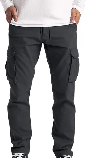 Cargo Pants for Men Relaxed Fit Mens Cargo Pants Men's Cargo Pants Summer Lightweight Joggers Sweatpants with Pokcets