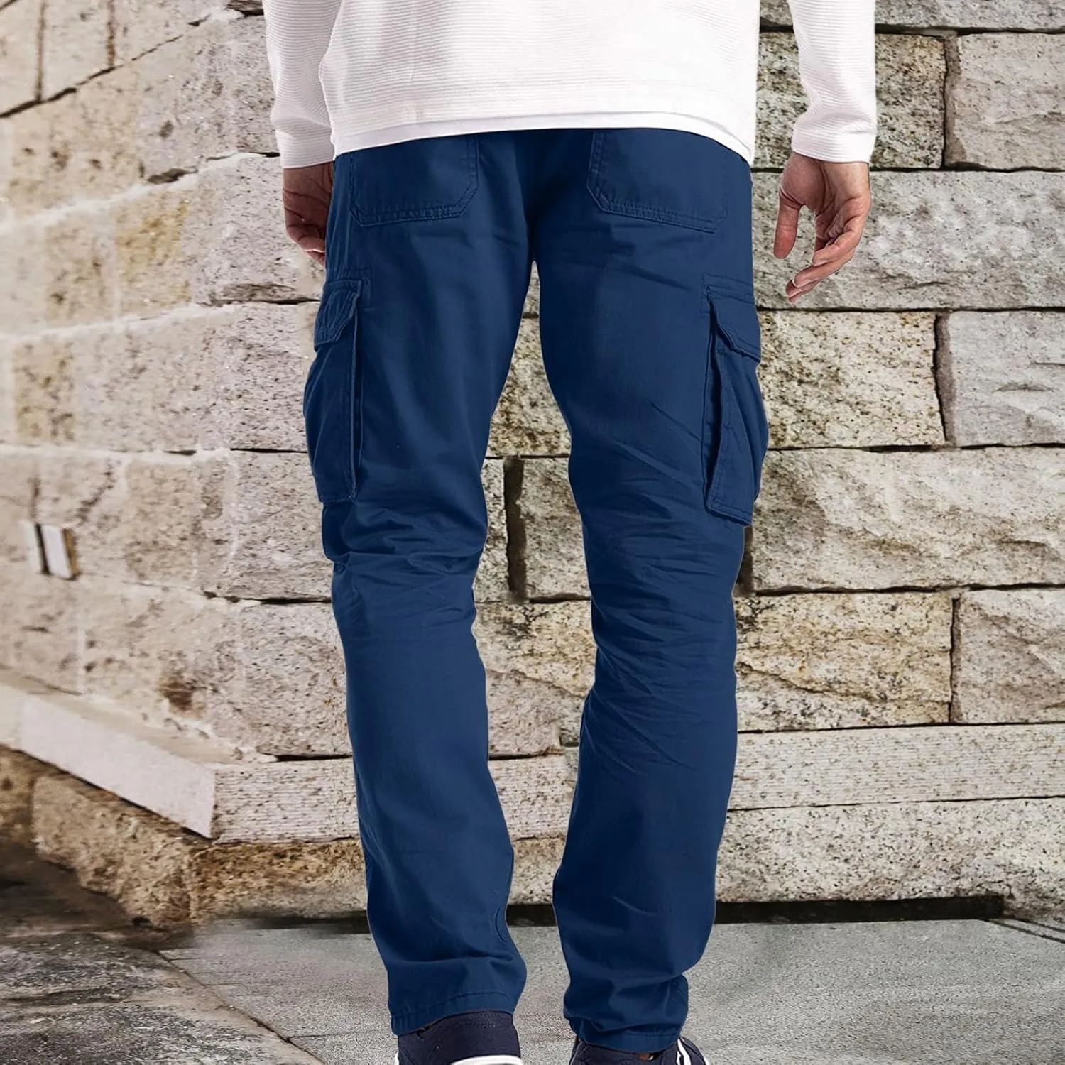 Cargo Pants for Men Relaxed Fit Mens Cargo Pants Men's Cargo Pants Summer Lightweight Joggers Sweatpants with Pokcets