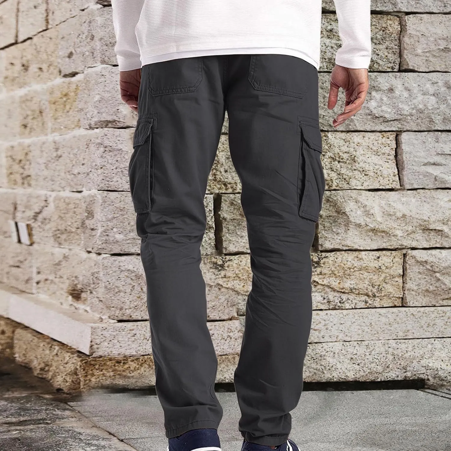 Cargo Pants for Men Relaxed Fit Mens Cargo Pants Men's Cargo Pants Summer Lightweight Joggers Sweatpants with Pokcets