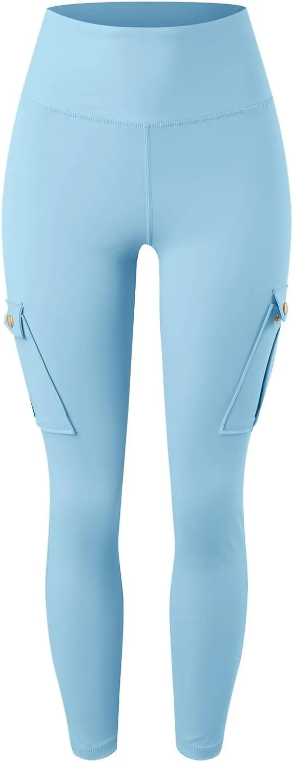 Cargo Yoga Leggings with Pockets for Women Leggings Workout Leggings for Women Butt Lifting Gym Yoga Leggings