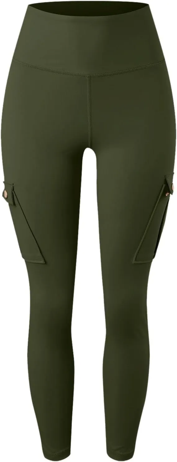 Cargo Yoga Leggings with Pockets for Women Leggings Workout Leggings for Women Butt Lifting Gym Yoga Leggings