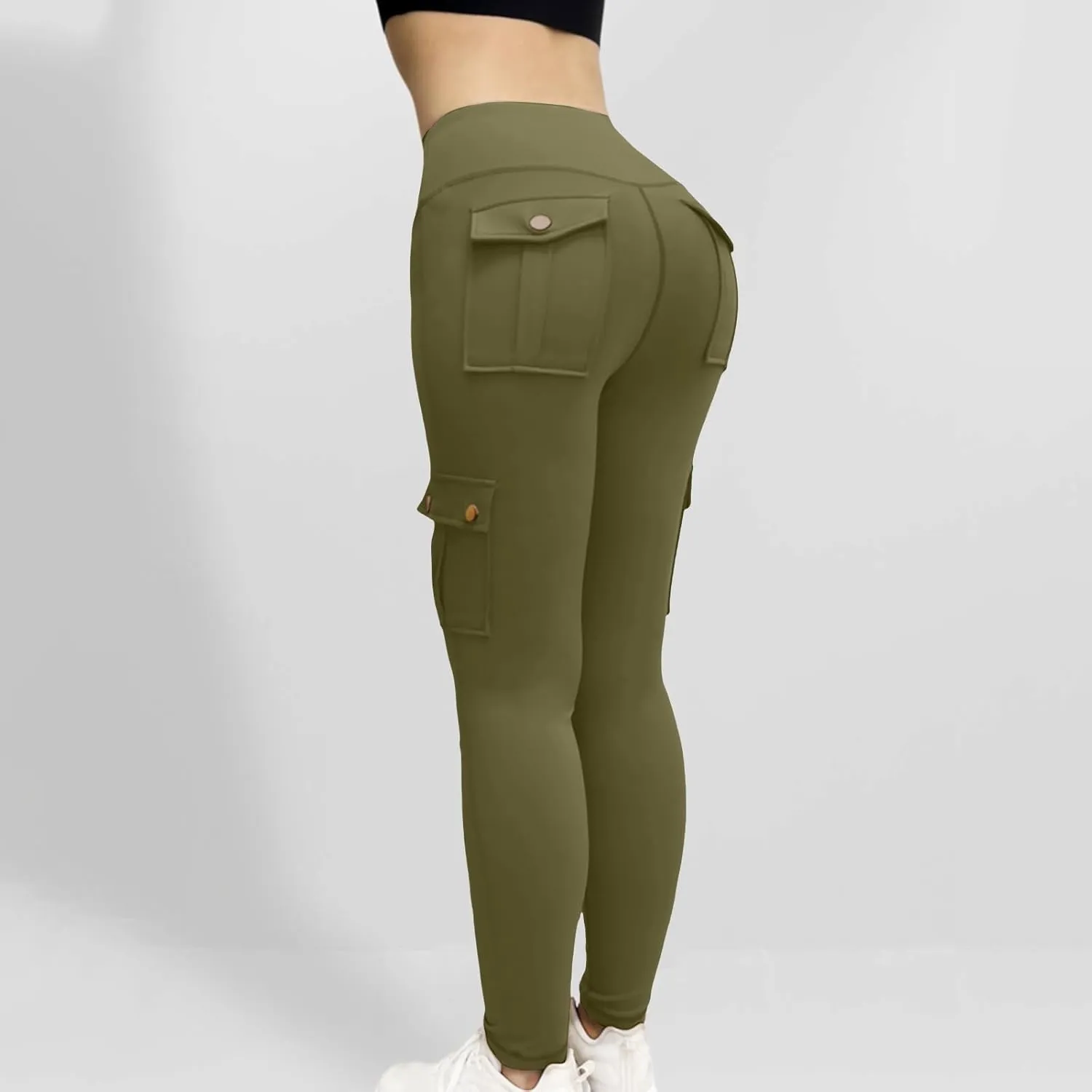 Cargo Yoga Leggings with Pockets for Women Leggings Workout Leggings for Women Butt Lifting Gym Yoga Leggings