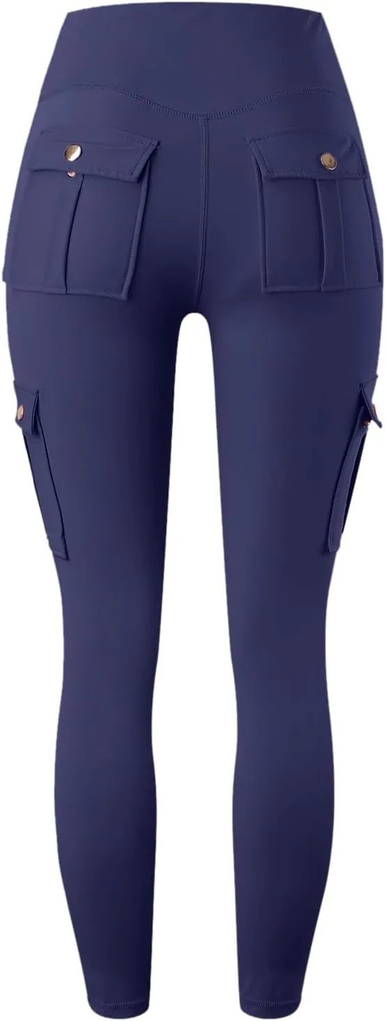 Cargo Yoga Leggings with Pockets for Women Leggings Workout Leggings for Women Butt Lifting Gym Yoga Leggings
