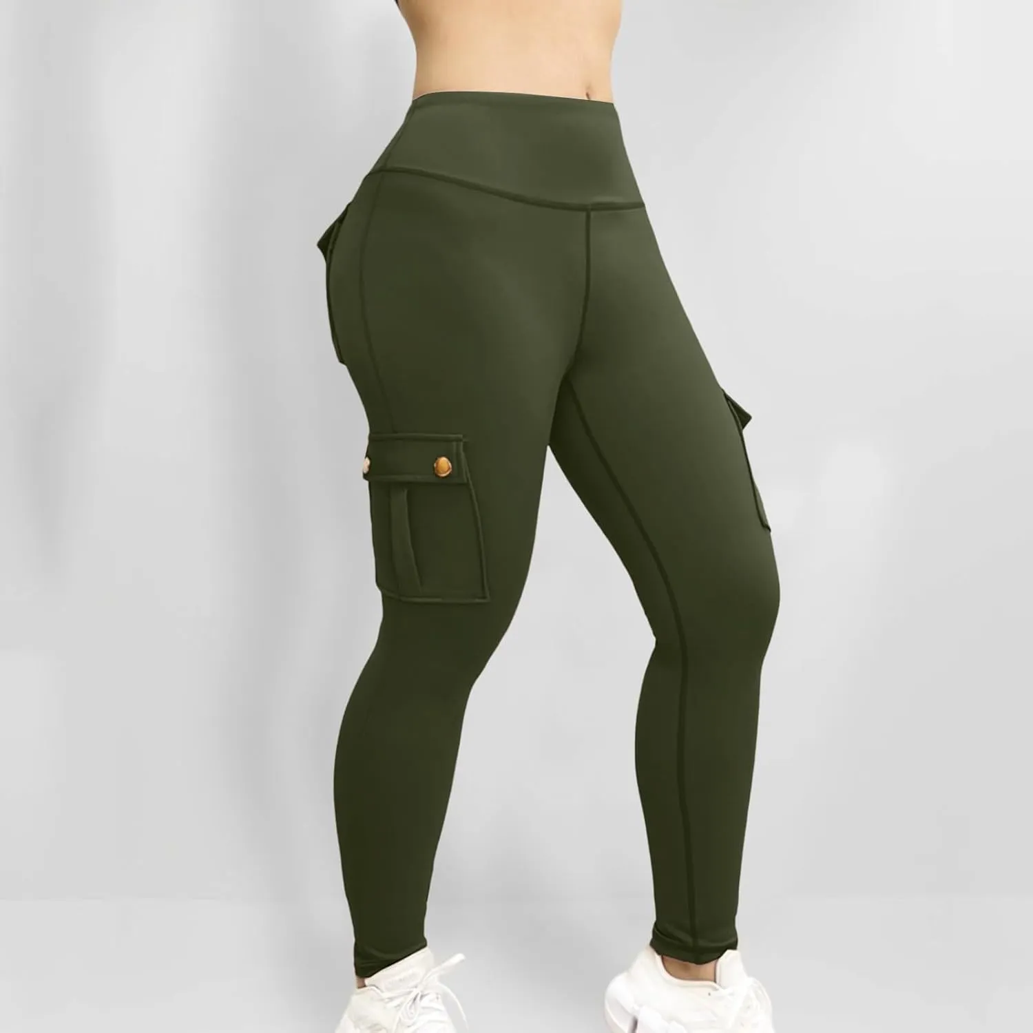 Cargo Yoga Leggings with Pockets for Women Leggings Workout Leggings for Women Butt Lifting Gym Yoga Leggings
