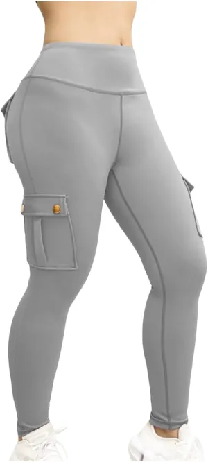 Cargo Yoga Leggings with Pockets for Women Leggings Workout Leggings for Women Butt Lifting Gym Yoga Leggings