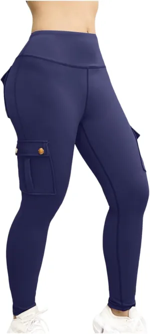 Cargo Yoga Leggings with Pockets for Women Leggings Workout Leggings for Women Butt Lifting Gym Yoga Leggings