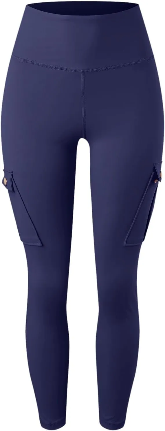 Cargo Yoga Leggings with Pockets for Women Leggings Workout Leggings for Women Butt Lifting Gym Yoga Leggings