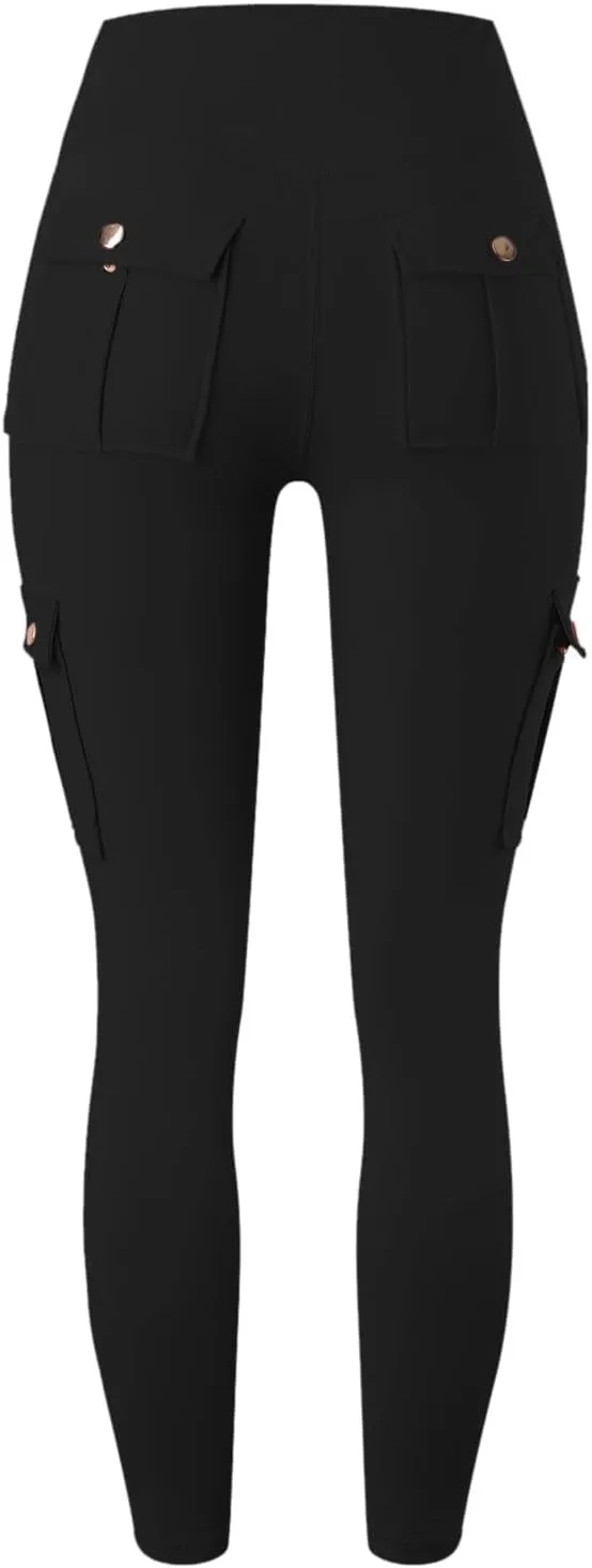 Cargo Yoga Leggings with Pockets for Women Leggings Workout Leggings for Women Butt Lifting Gym Yoga Leggings