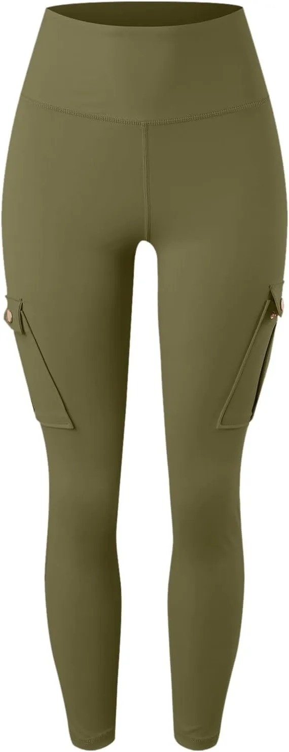 Cargo Yoga Leggings with Pockets for Women Leggings Workout Leggings for Women Butt Lifting Gym Yoga Leggings