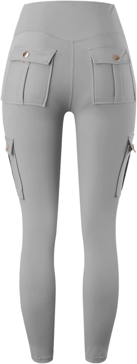 Cargo Yoga Leggings with Pockets for Women Leggings Workout Leggings for Women Butt Lifting Gym Yoga Leggings
