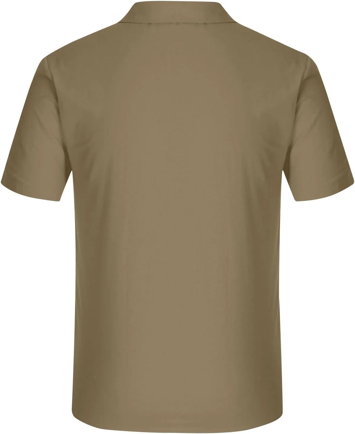 Cotton Linen Shirts for Men 2025 Summer Short Sleeve Button Down T-Shirt Business Work Beach Tee Tops Dress Shirts