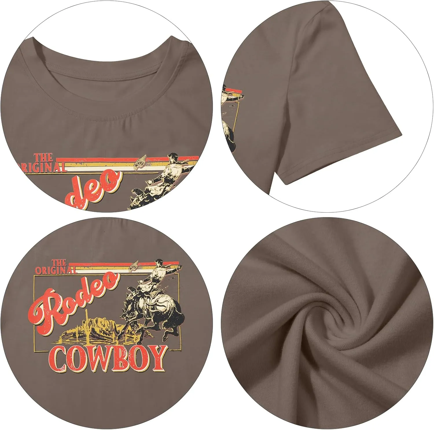 Cowgirl Western Dress for Women Rodeo Cowboy Graphic Tees Vintage Country Western Outfits Casual Short Sleeve Dresses