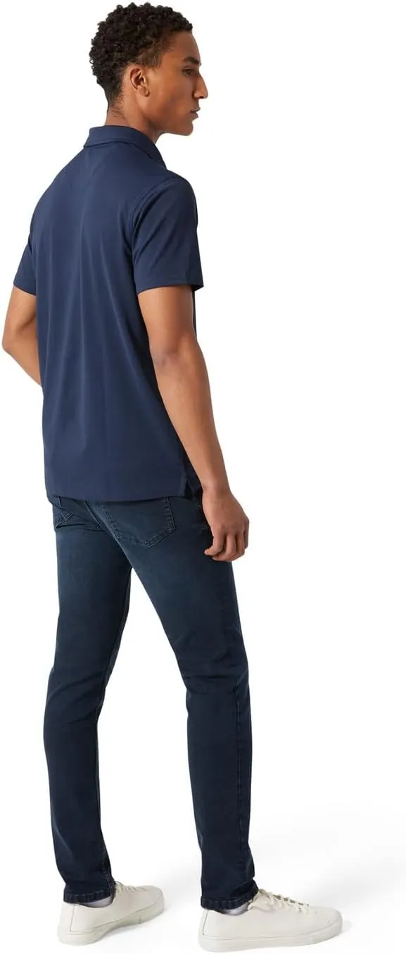 DKNY Mens Polo Shirts - Short Sleeve Quick Dri Fit Golf Polo Shirts for Mens | Performance Men's Polo Shirts with Pocket