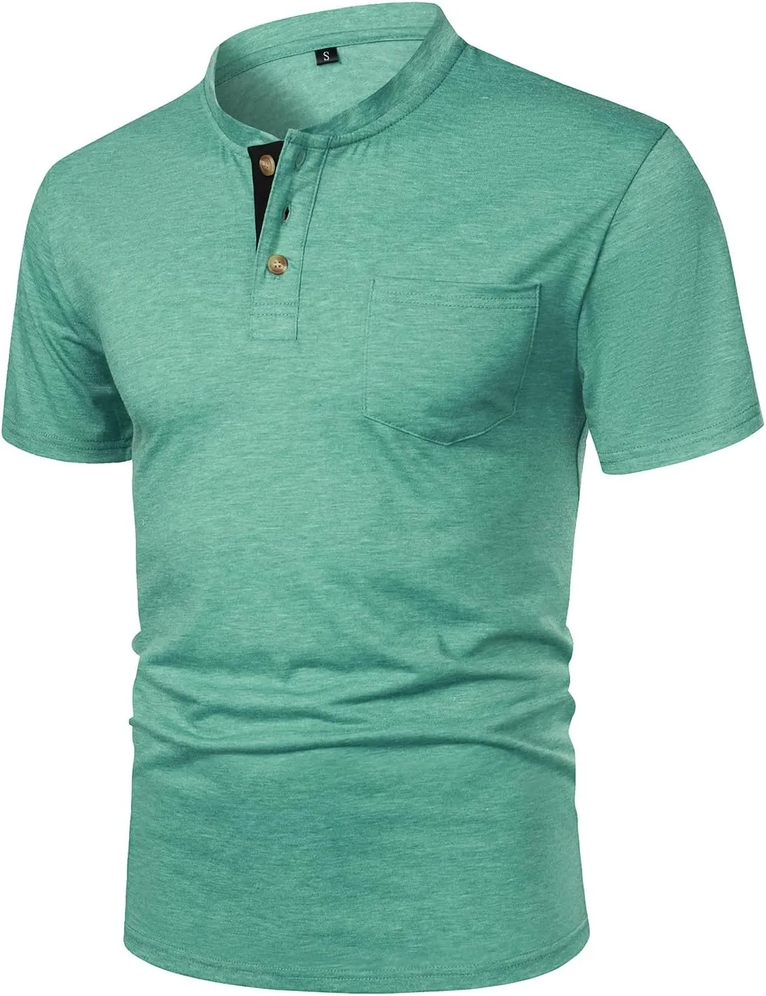 FANARCHER Mens Henley Short Sleeve T-Shirts Casual Tee Shirts Cotton Summer Tops