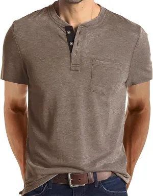 FANARCHER Mens Henley Short Sleeve T-Shirts Casual Tee Shirts Cotton Summer Tops