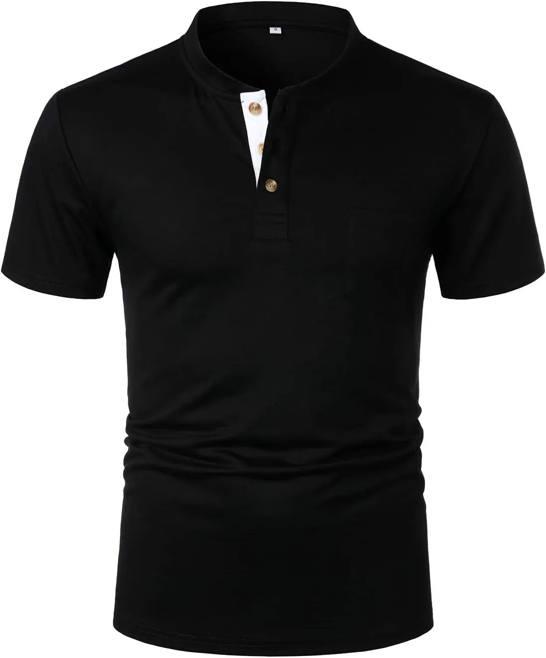 FANARCHER Mens Henley Short Sleeve T-Shirts Casual Tee Shirts Cotton Summer Tops