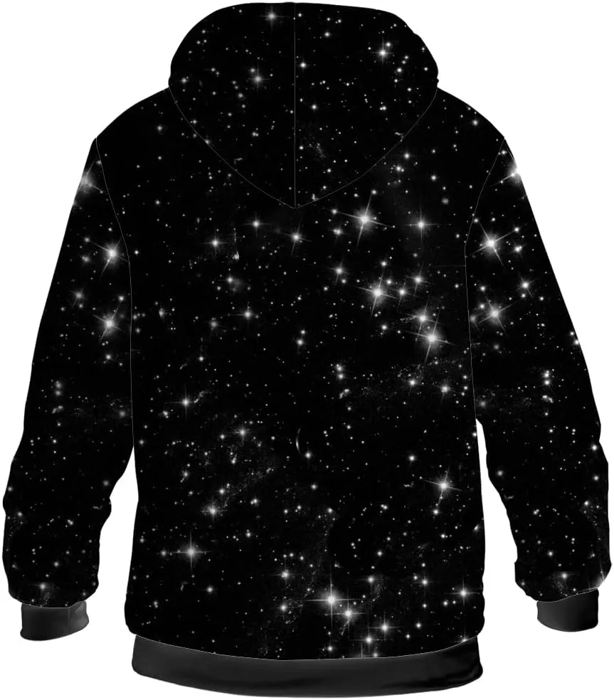 Galaxy Jacket for Men Women Winter Coat Hoodied Sweatshirts Zip Up Hoodies