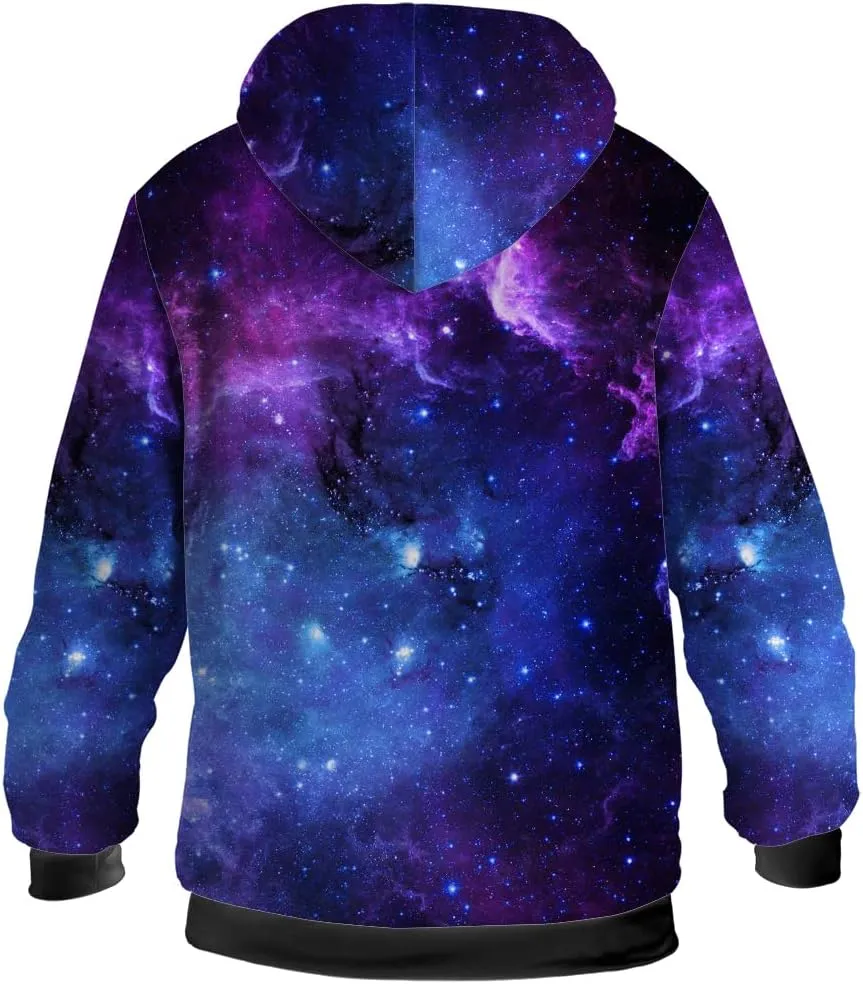 Galaxy Jacket for Men Women Winter Coat Hoodied Sweatshirts Zip Up Hoodies