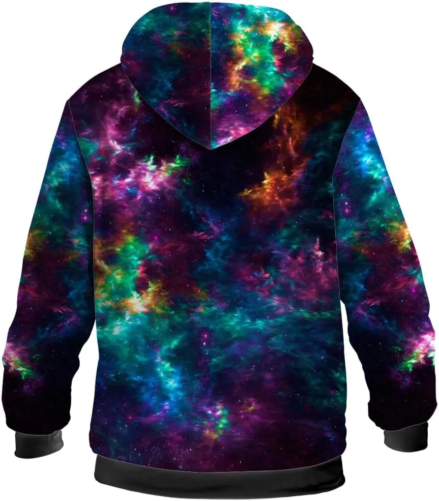 Galaxy Jacket for Men Women Winter Coat Hoodied Sweatshirts Zip Up Hoodies