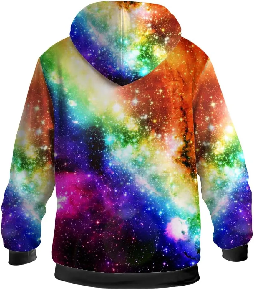 Galaxy Jacket for Men Women Winter Coat Hoodied Sweatshirts Zip Up Hoodies