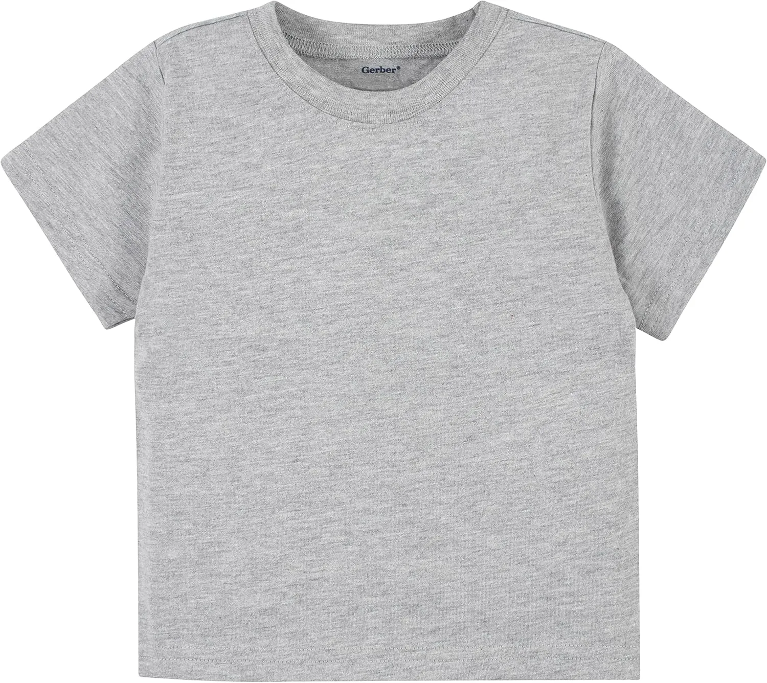 Gerber Baby Toddler 5-Pack Solid Short Sleeve T-Shirts Jersey 160 GSM