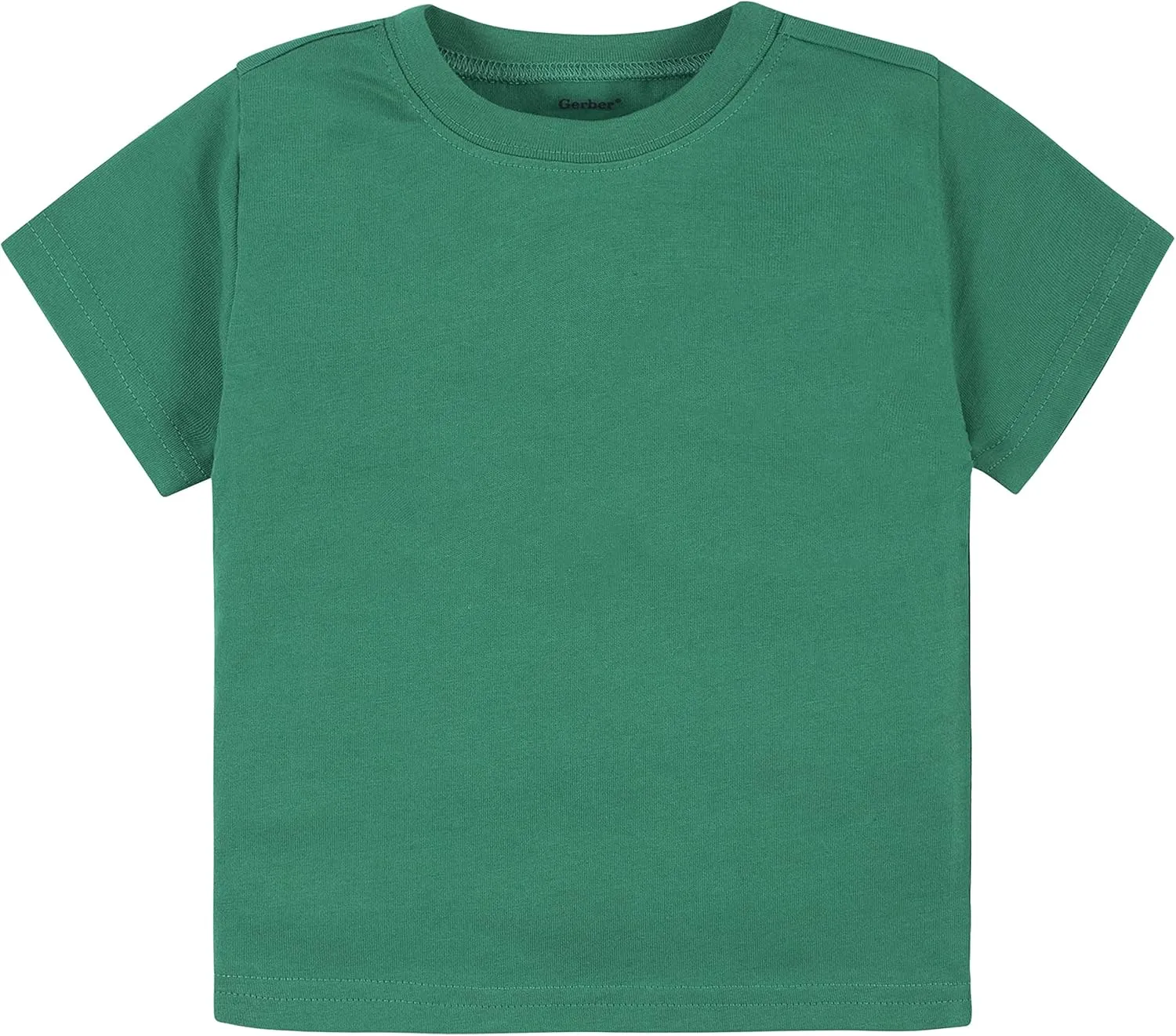 Gerber Baby Toddler 5-Pack Solid Short Sleeve T-Shirts Jersey 160 GSM