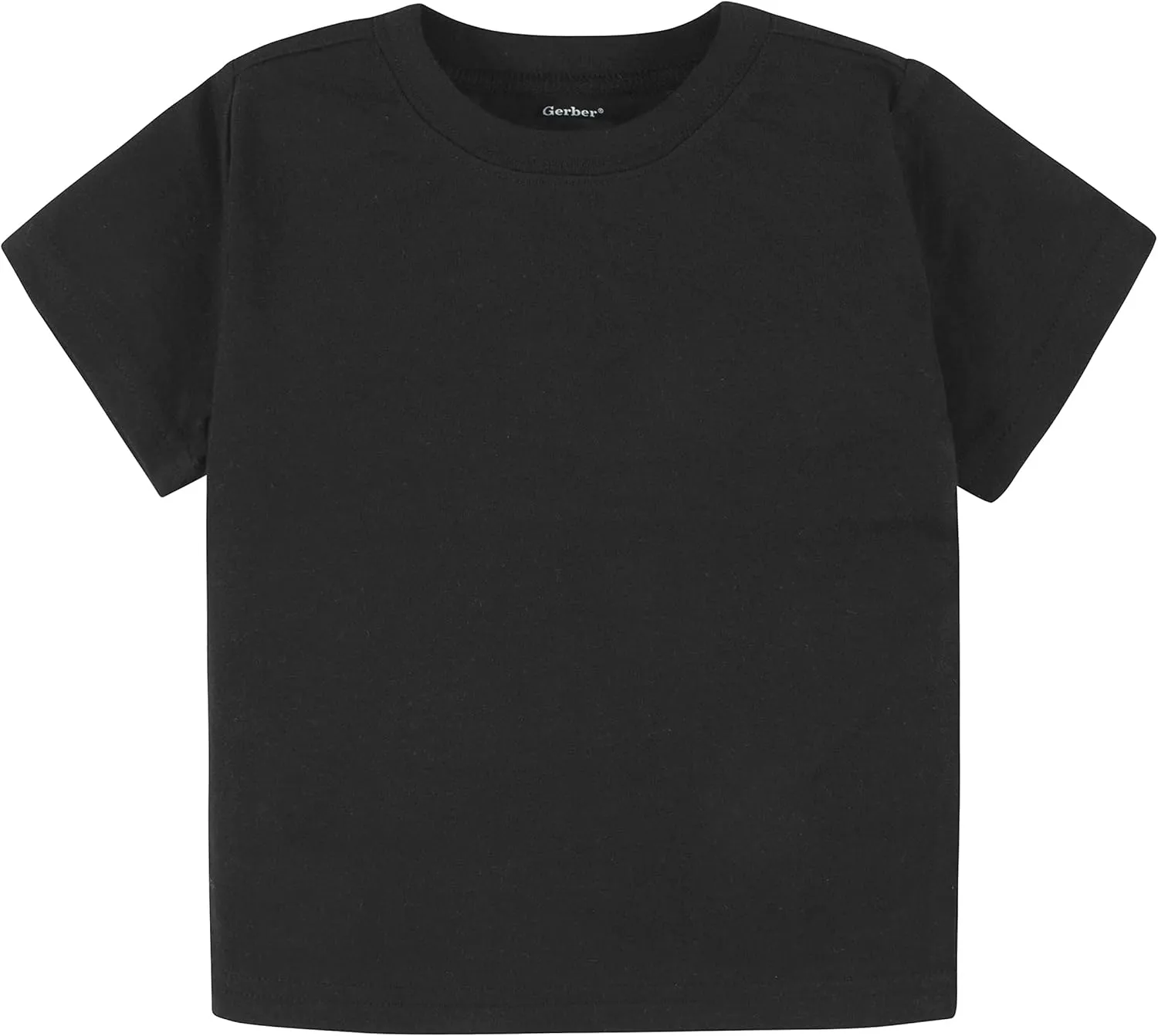 Gerber Baby Toddler 5-Pack Solid Short Sleeve T-Shirts Jersey 160 GSM