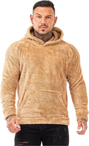 GINGTTO Men's Fuzzy Sherpa Sweatshirt Fashion Pullover Fleece Hoodies