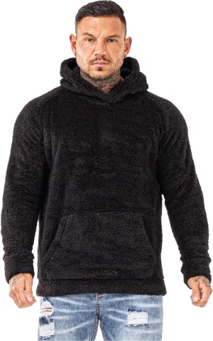 GINGTTO Men's Fuzzy Sherpa Sweatshirt Fashion Pullover Fleece Hoodies