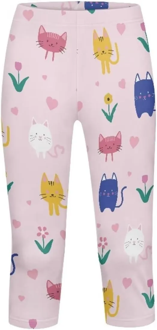 Girls Short Leggings Tummy Control Yoga Leggings