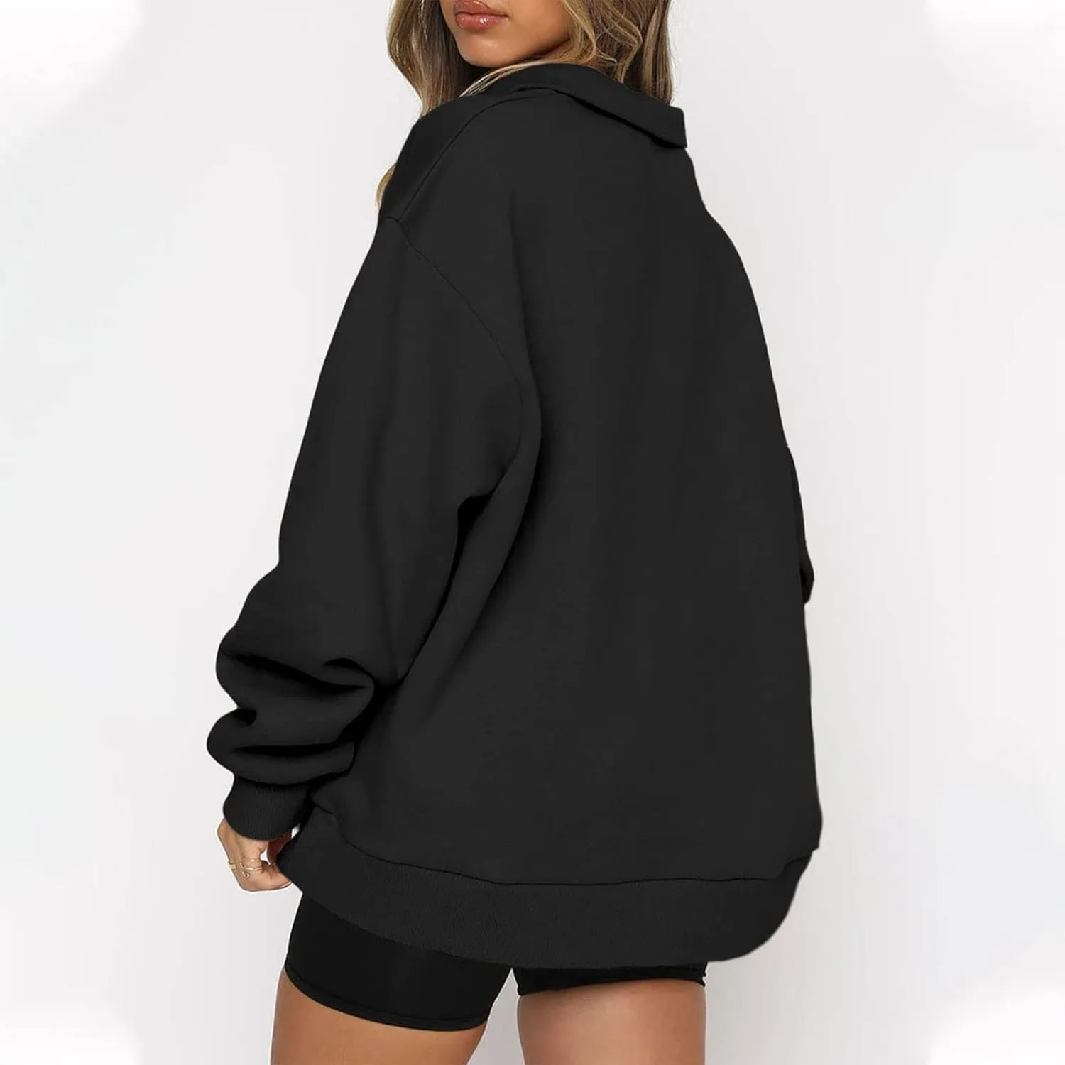 GOFULY 1/4 Zip Sweatshirt Women Fall Pink Graphic Sweatshirts Trendy Preppy Long Sleeve Pullover Winter Lightweight Clothes