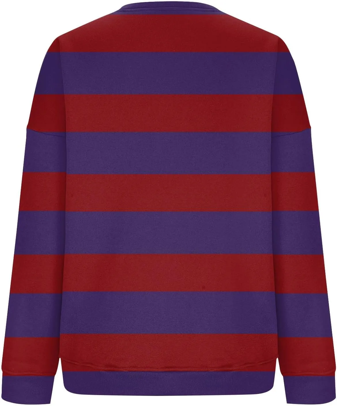 GOFULY Fall Crewneck Sweatshirts Women Oversized Striped Pullover Lightweight Crop Sweatshirts Winter Long Sleeve Tshirt