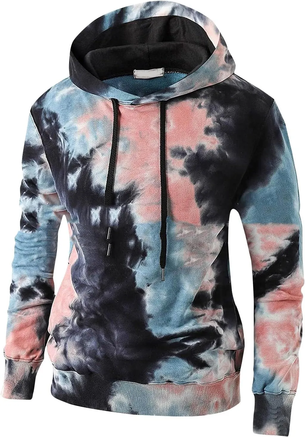 GOFULY Men'S Sweatshirts Tall Fashion Fall Tie Dye Hoodies Pullover Long Sleeve 2024 Winter Drawstring Shirts With Pockets