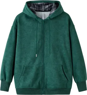 GURUNVANI Oversized Mens Vintage Zip Up Hoodies Tie Dye Patchwork Streetwear Sweatshirt