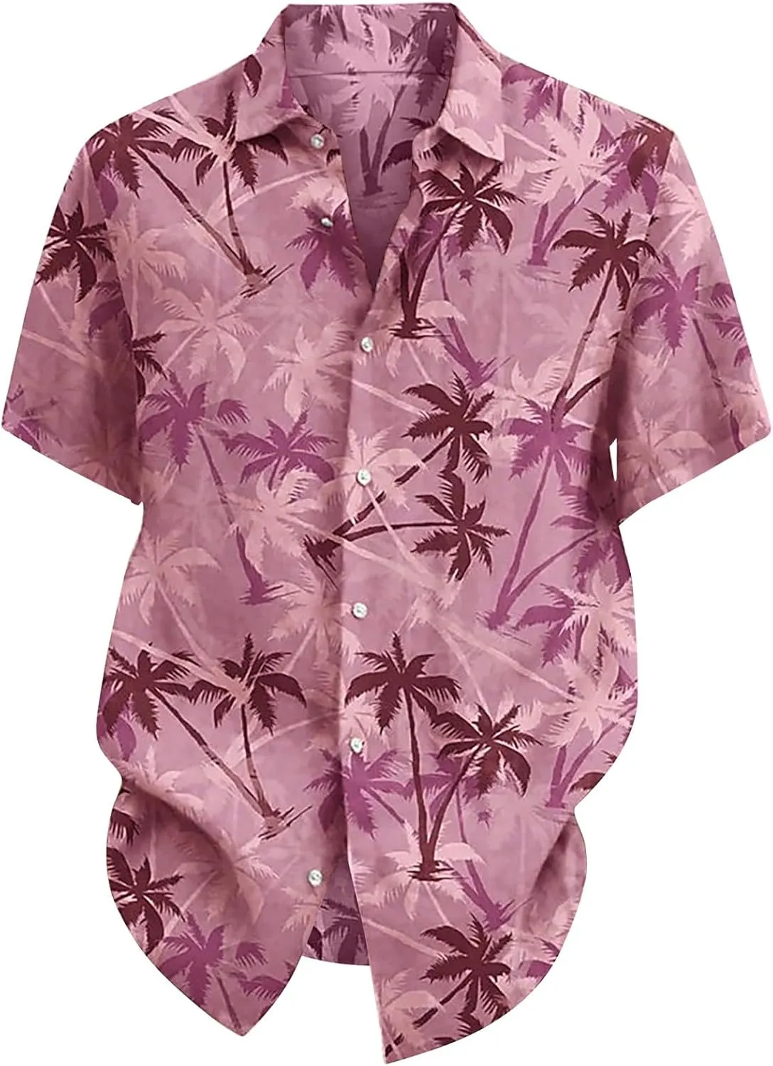 Hawaiian Style Shirt for Men 3D Digital Print 2024 Summer Beach Vacation Casual Lapel Shirts Light Combat Button Tops