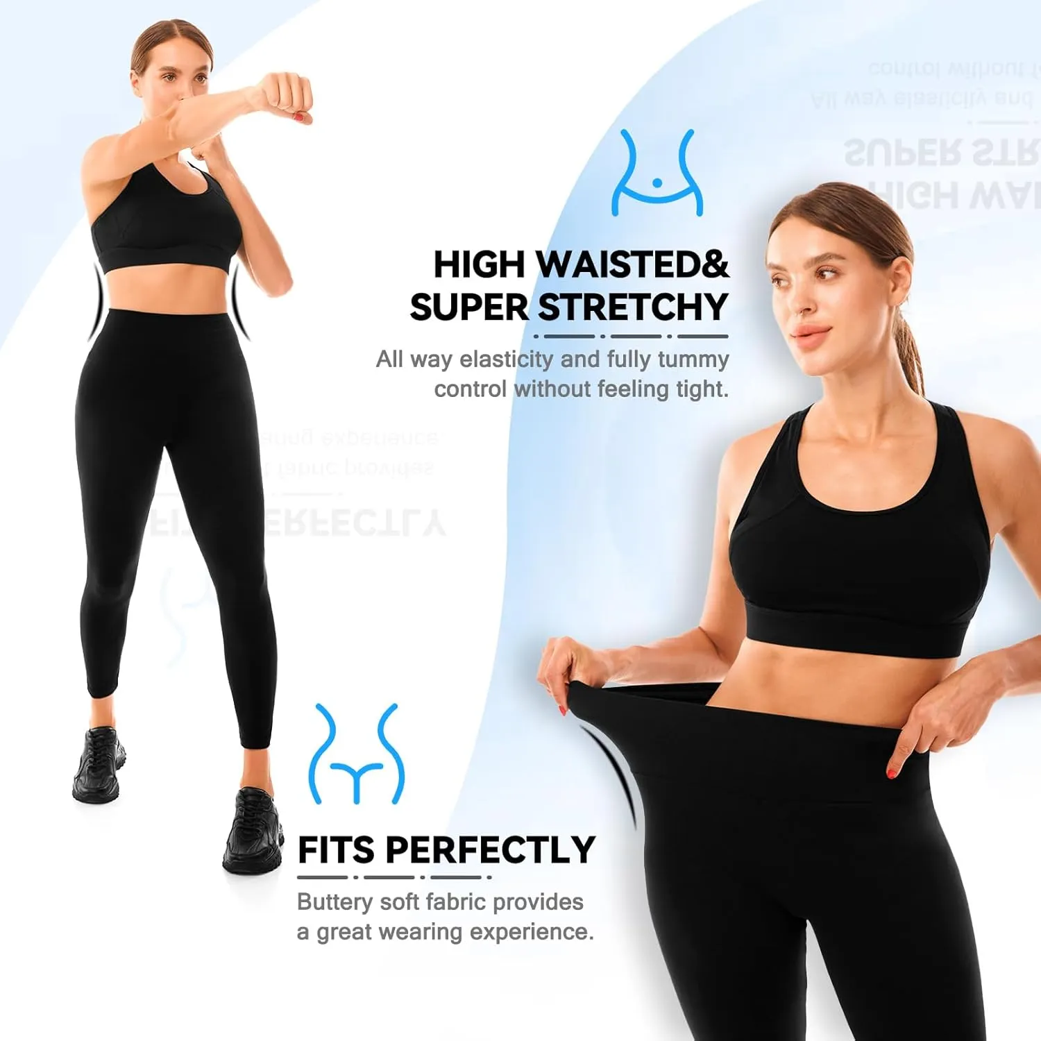 Hethrone Leggings for Women, Leggings High Waisted Soft Women's Leggings for Workout Yoga Gym