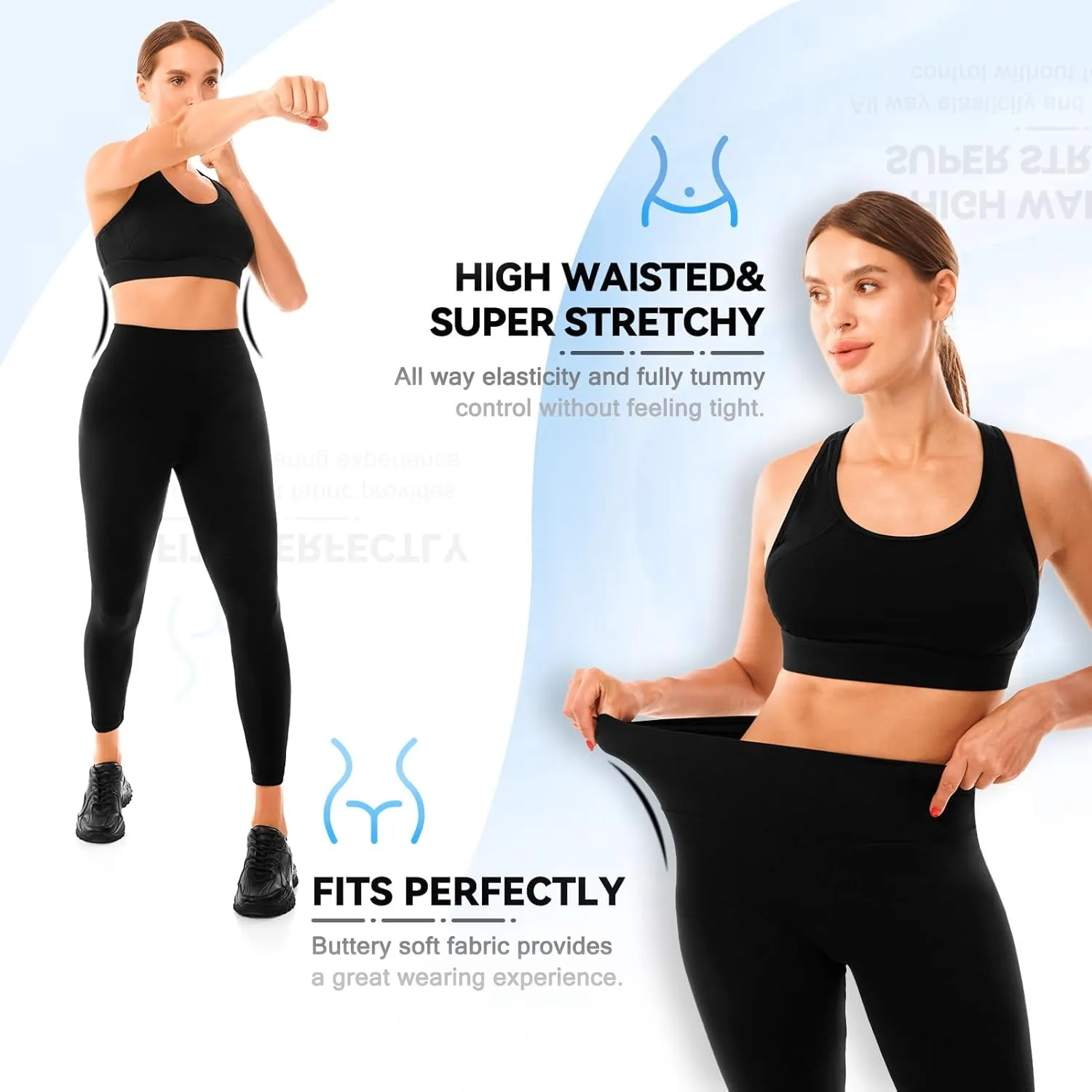 Hethrone Leggings for Women, Leggings High Waisted Soft Women's Leggings for Workout Yoga Gym